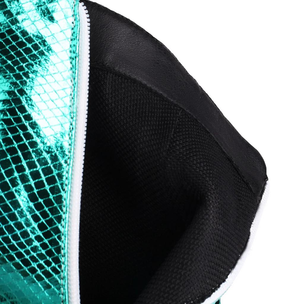 Glitter Gold Silver Ankle Boots Women High Spike Heels Rosy Green Shiny Wedding Party Dress Lady Zipper Pointed Toe Short Boots