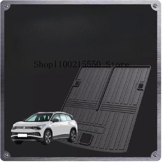 

Для Volkswagen ID.6 Crozz 7-местные всепогодные автомобильные коврики VW ID.4 Crozz 2021 2022 TPE полный комплект нескользящий коврик для пола багажника