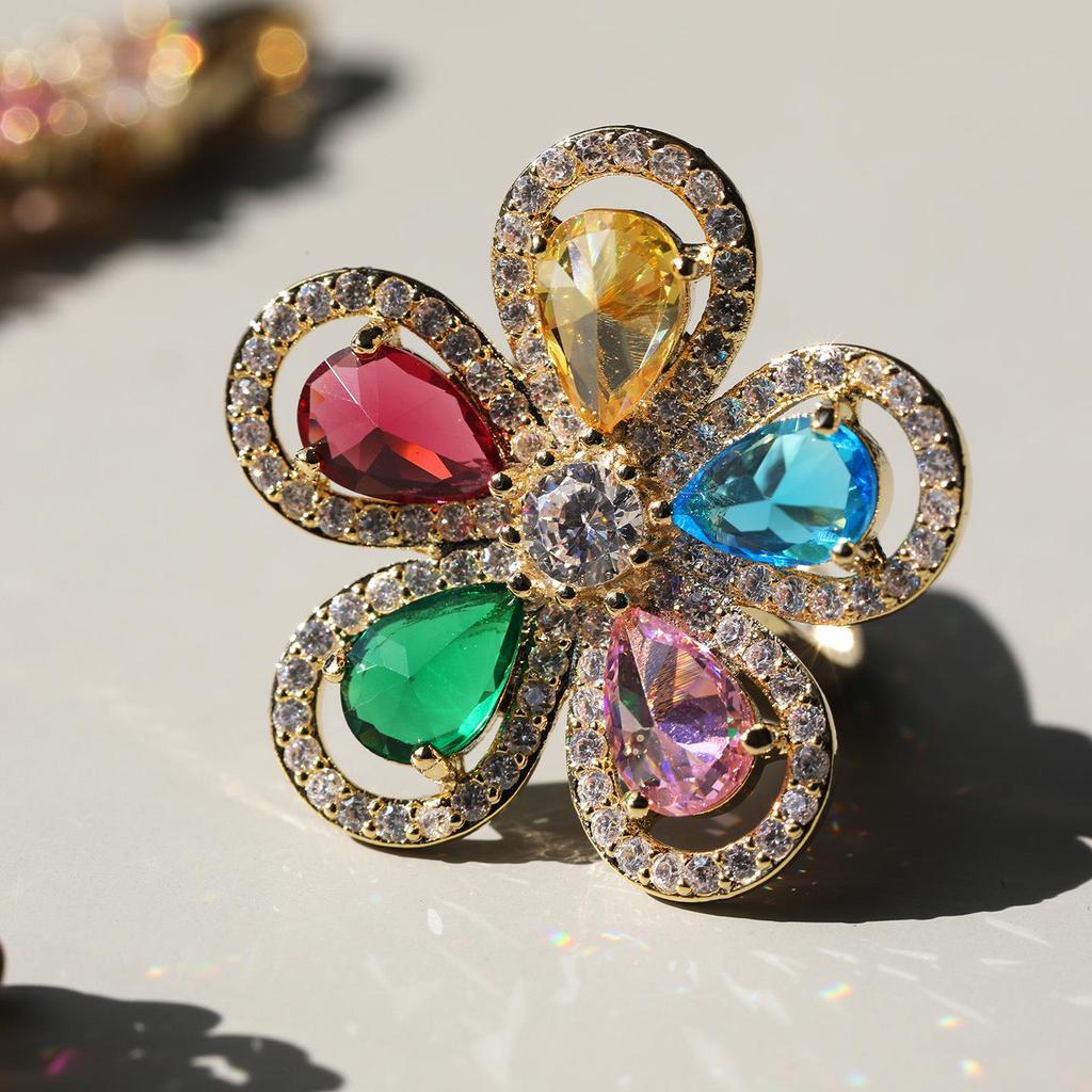 Bo Xin Yun Luxury Jewelry Set: Elegant Necklace, Ring, and Earrings