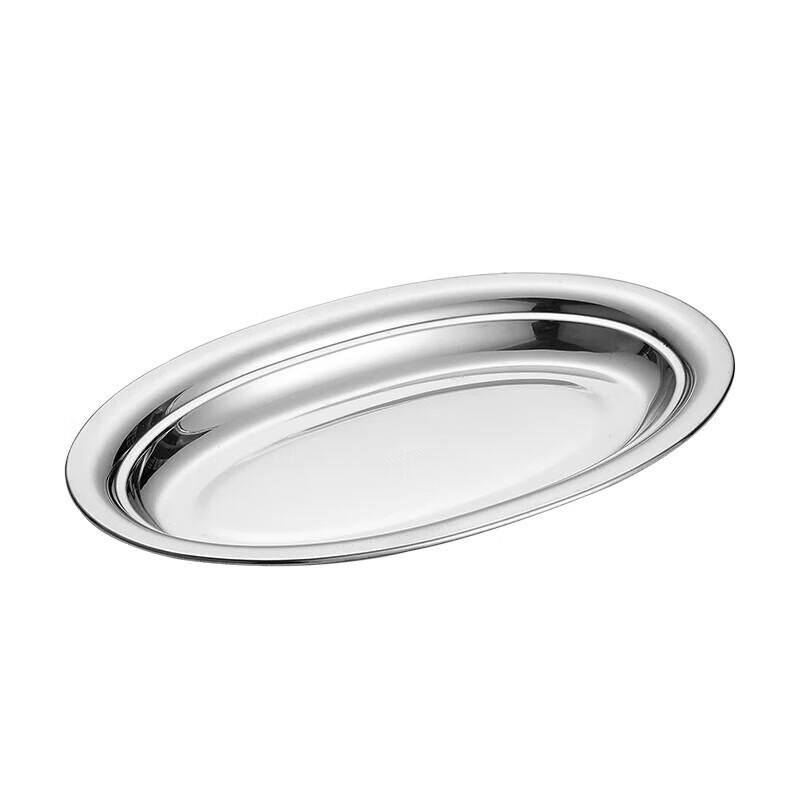 Huihuang 304 Stainless Steel Deep Oval Serving Platter