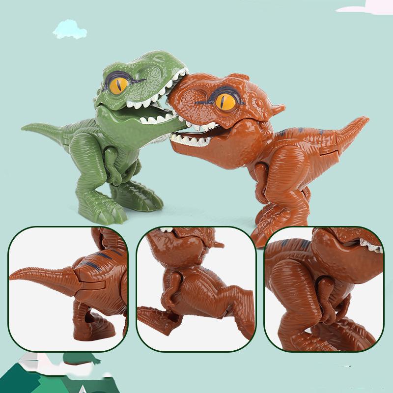 Finger Biting Dinosaur Toy Multi Joint Movable Jurassic Toys Dinosaur Tyrannosaur Finger Biting Dinosaur Dinosaur Model Toy Gift