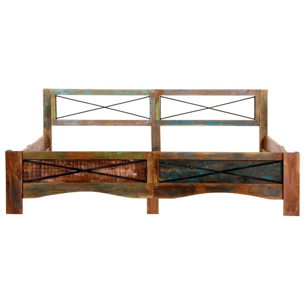 Vidaxl Rama Łóżka Z Litego Drewna Z Odzysku, 180 X 200 Cm
