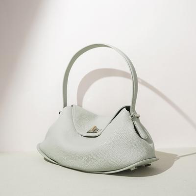 Lychee Pattern Versatile Bag First Layer Cowhide High-end Shoulder Messenger Bag Summer New Fashion Leather Handbag