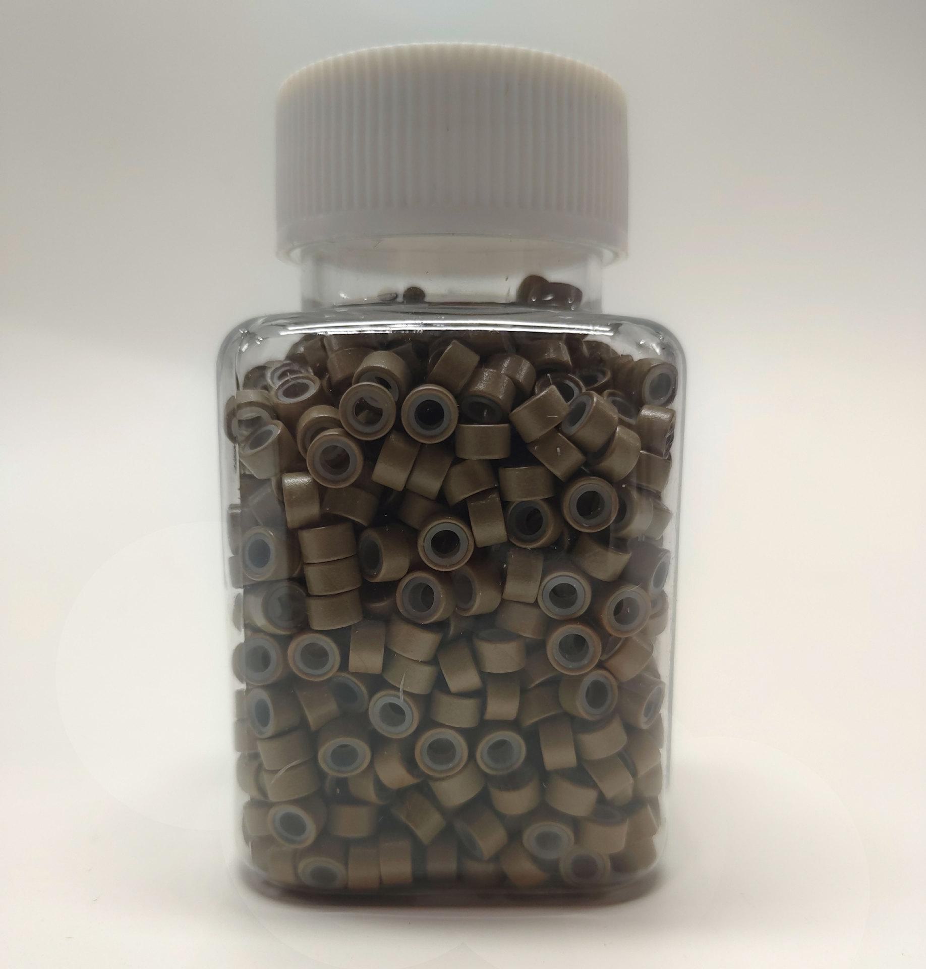 

Бесшовное кольцо для наращивания волос с силиконовой ручкой и золотой проволокой 1000 pieces bottle