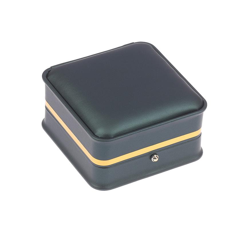 

1PC Jewelry Box High End Leather Ring Box Jewelry Box, Valentine s Day, Mother s Day, Birthday Party Gift Box 1 зелёный