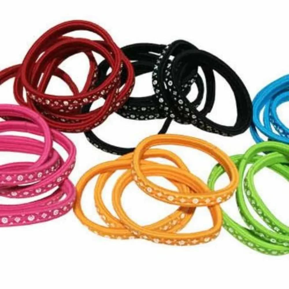 Diamond Color Flat Rubber Bands 30p Hair Accessories Large Quantity Hair Ties Rubber Bands
