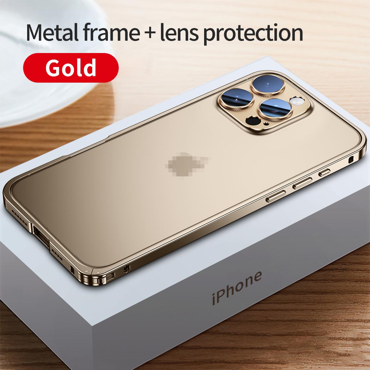 

Роскошный металлический чехол-бампер для телефона для iPhone 16 15 14 Pro Max 14 15 Plus 16pro Съемная рамка с застежкой Защитная крышка для объектива iPhone 16 Pro