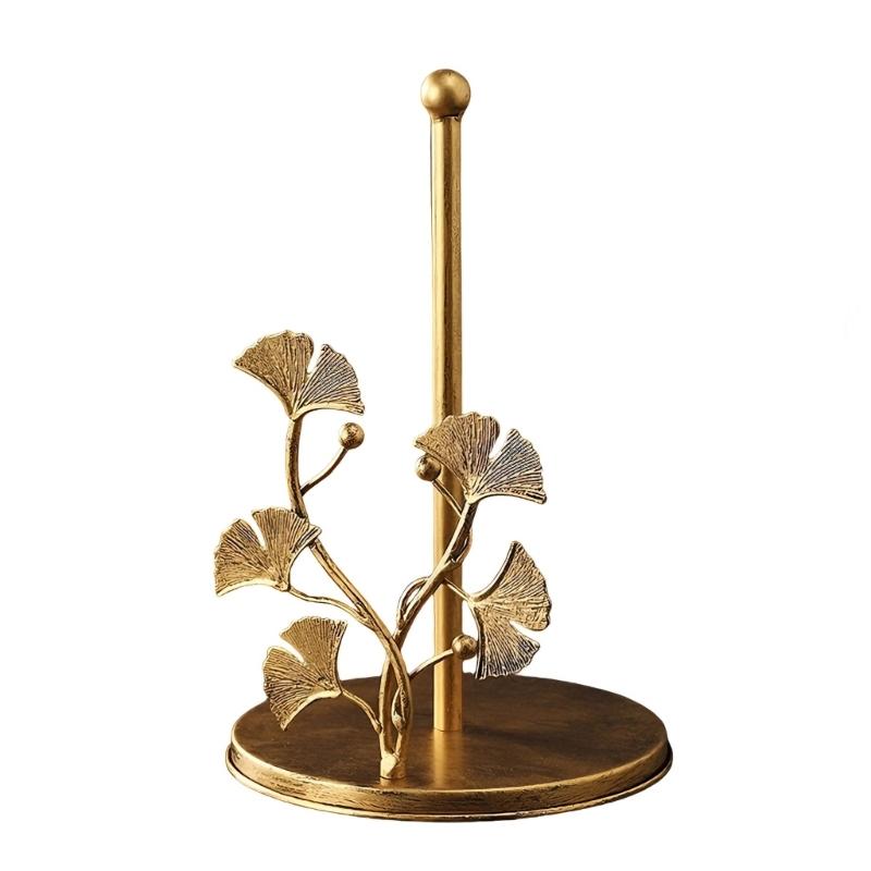 Modern Iron Tissue Holder Freestanding Towel Brackets Not Installation Required Easy Assembly Rusts Proof for Home Decors