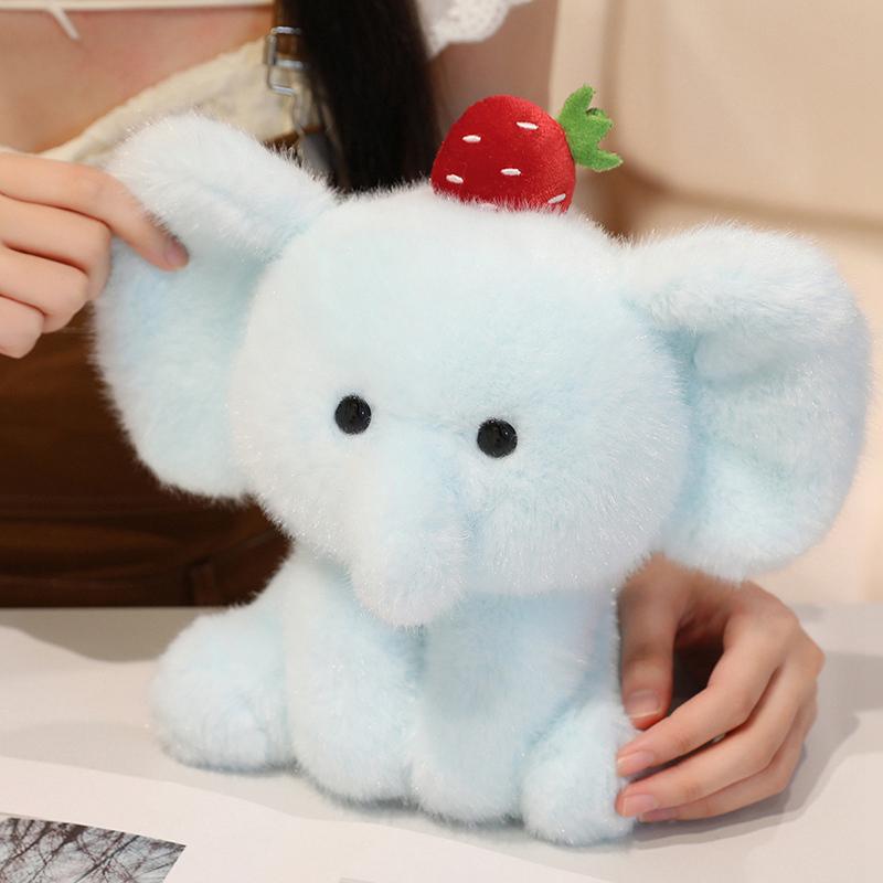 20CM Cartoon Dog Panda Bear Cow Plush Playthings Stuffed Gentle Sitting Animal Dolls Lovely Elephant Pillow Birth Date Decor Present