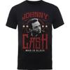 Johnny Cash Womens_Ladies Man In Black T-Shirt (M) (Black)
