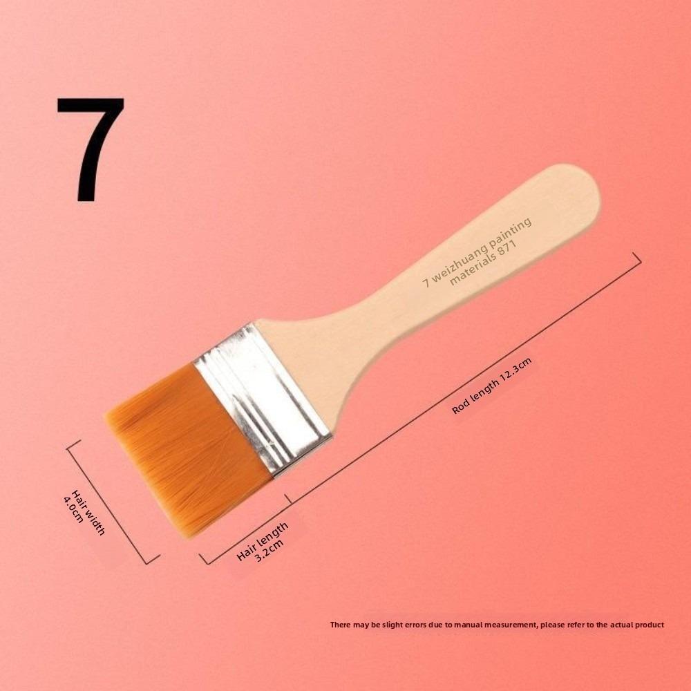 Wood Handles Hair Painting Brush Practical Nylon Clean Brush New BBQ Brush  Art Supplies