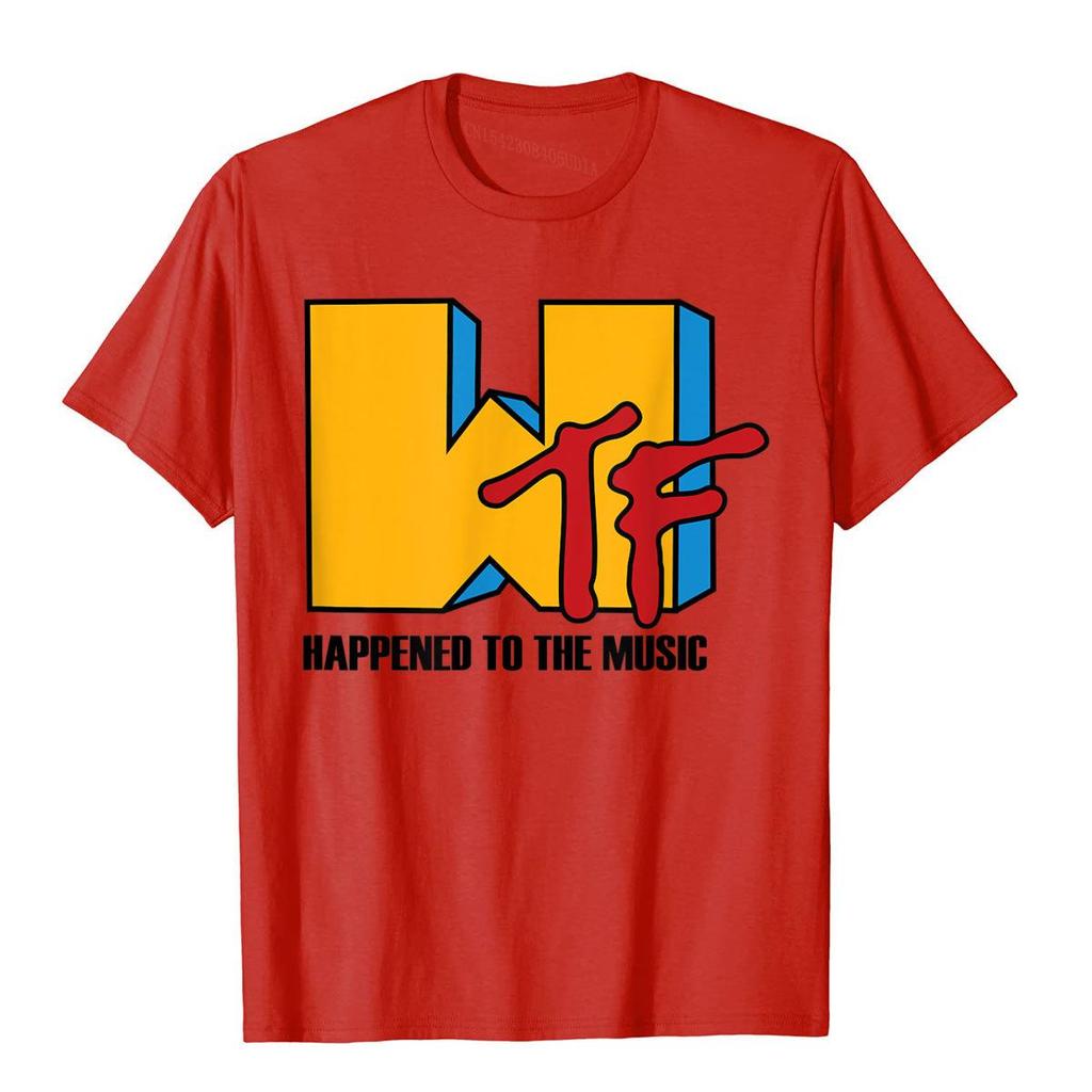 Wtf Passierte Mit Musik Lustiges Retro 80er Jahre T-Shirt Beliebte Unisex T-Shirts Lustige Oberteile Shirts Baumwolle Gothic