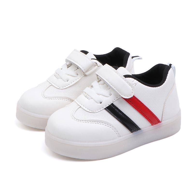 2022 Kids' Korean Luminous Sneakers - Boys' and Girls' Casual Shoes with Colorful Flashing Lights