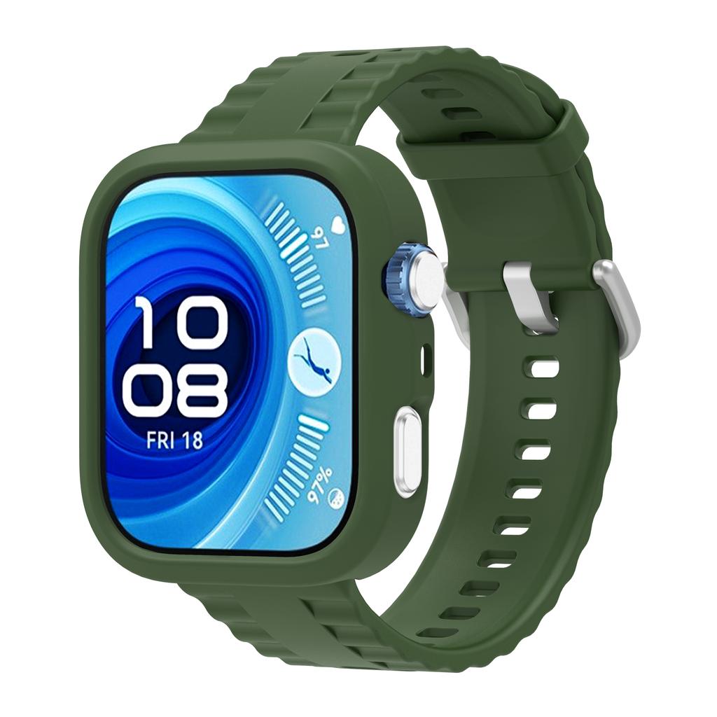 TPU Case+ Silicon Strap For Huawei Watch Fit 4 /Fit4 Pro Protector Cover Bumper Shell Watch Case Wristband Replacement