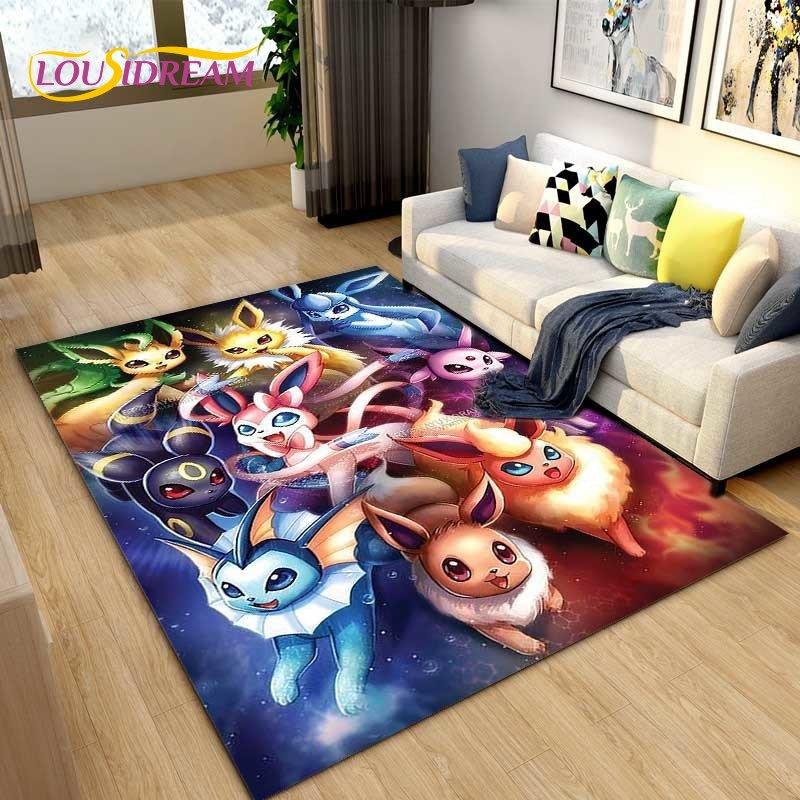 Japanese Anime Cartoon Cute Area Rug,Carpet Rug for Living Room Children's Bedroom Sofa Decoration,Kids Play Non-Slip Floor Mat