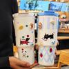Large-Capacity Thermos Cup for Girls, Good-Looking Design with Handle, 2024 New Model, Straw Water Cup, Portable Dual-Drink Cup for Students