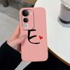 For Vivo Y400 Pro Y100 Y200e Y02 Y03 Y04 Y28 Y29 Y29S Cute Art Letter Phone Case Lens Protection Liquid Silicone Shockproof Soft Covers For Vivo Shell