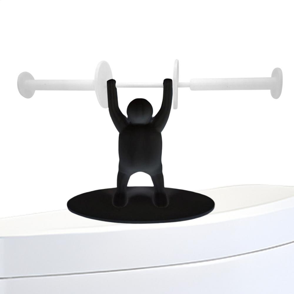 Paper Towel Holder Stand Horizontal Tissue Roll Organizer Weight Lifting Men Decorative Paper Towel Holder For School Trips