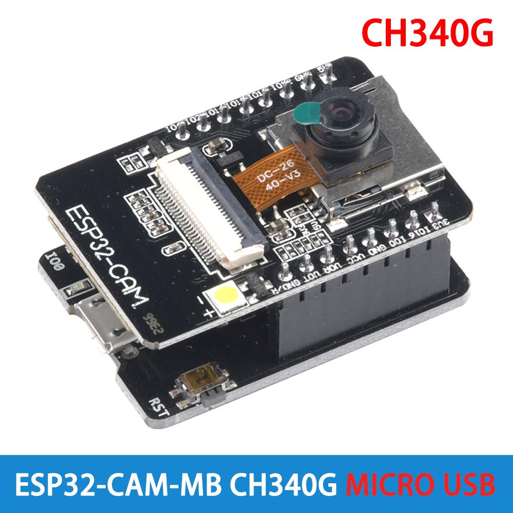 ESP ESP32 CAM-MB Wifi Bluetooth Development Board OV2640 Camera Module Serial Port Programming Module USB to Serial Port CH340G