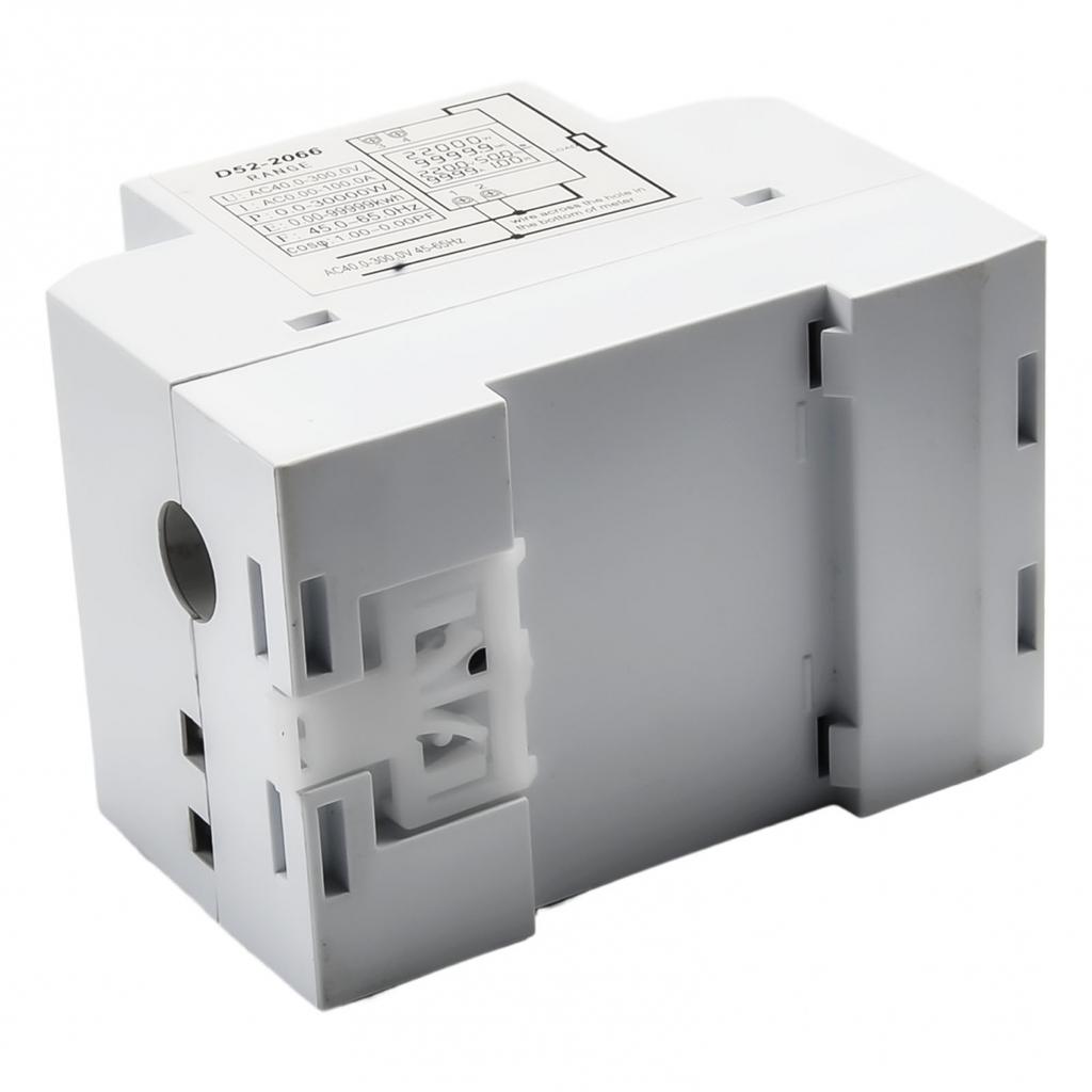 6 In 1 100A DIN Rail AC Power Meter. AC Power Meter Din Rail