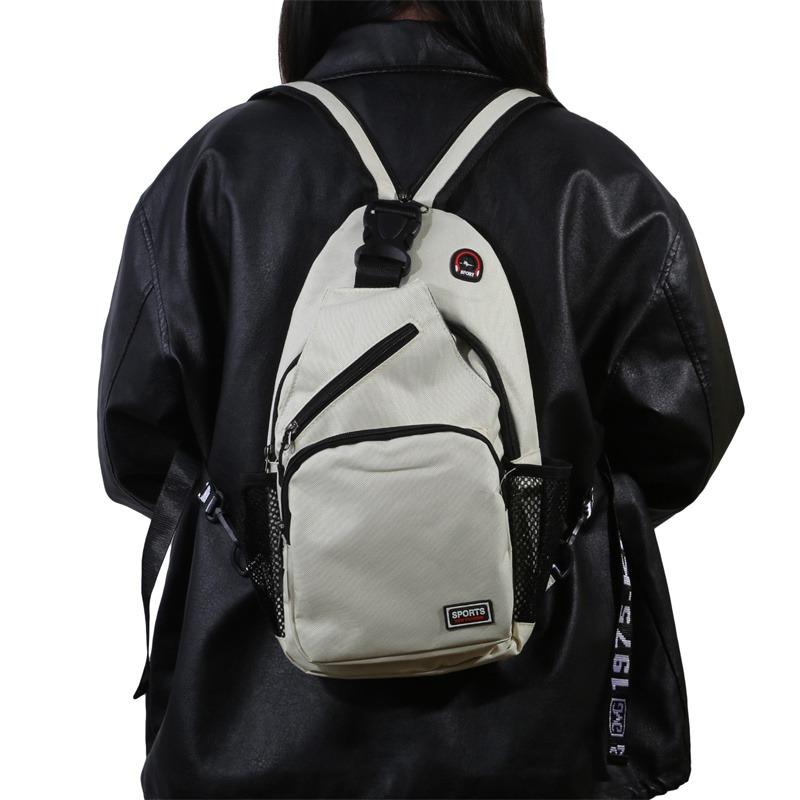Lightweight Unisex Casual Travel Daypacks Multifunctional Shoulder Crossbody Bag Fashion Simple Sling Chest Bag