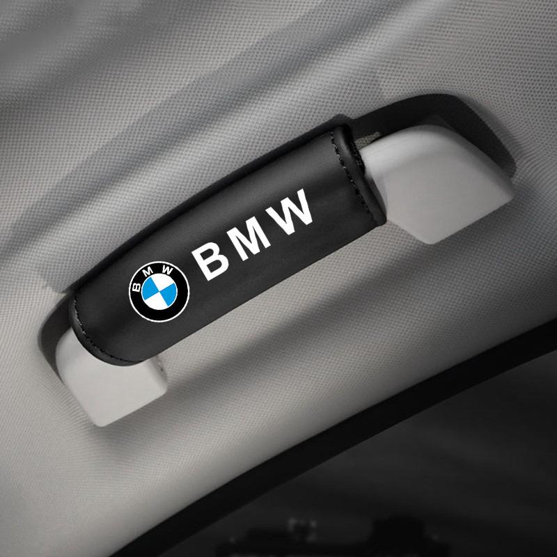 WKRA1 2pc Leather Car Roof Armrest Pull Cover Handle Glove For BMW X3 X5 X6 F30 F34 F10 F20 G20 G30 G01 G02 G05 F15 F16 1 3 5 7 Series