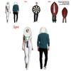 Halloweenský párty kostým overal s pěnovou výplní Kostým na ragby Biliardový kostým Kostým na akci Jumpsuit na vystoupení