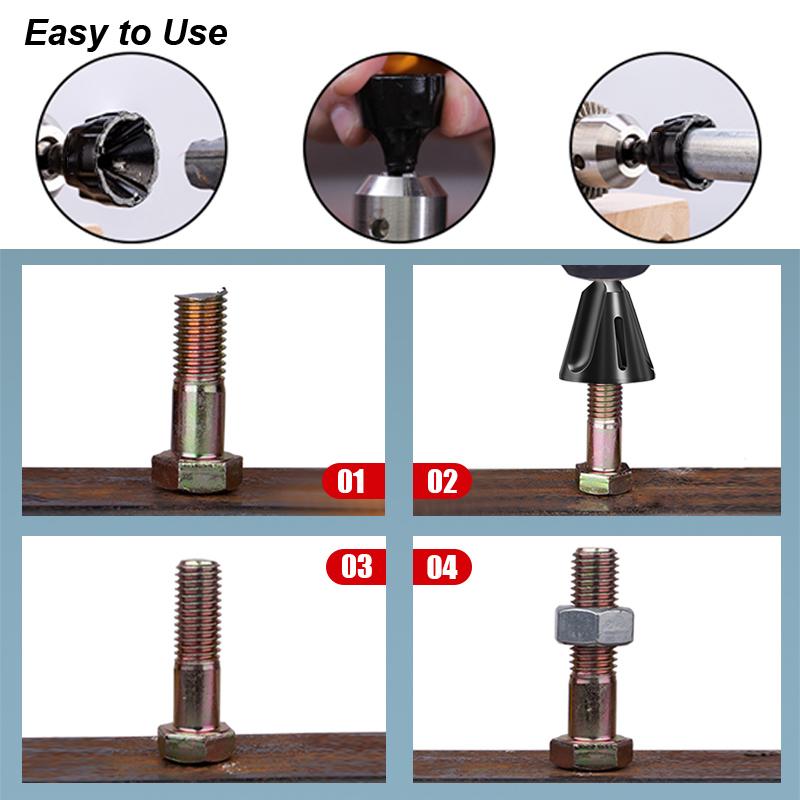 Deburring External Chamfer Tool Carbide Burr Blade Hard Sharp Metal Trimming Drill Bit Internal Countersink Steel Copper Screw