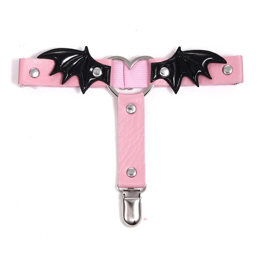 Bat Wings Leg Harness Sexy Gothic Thigh Garter Kawaii Punk Rock Cute for Women and Girls Festival Rave Accessories