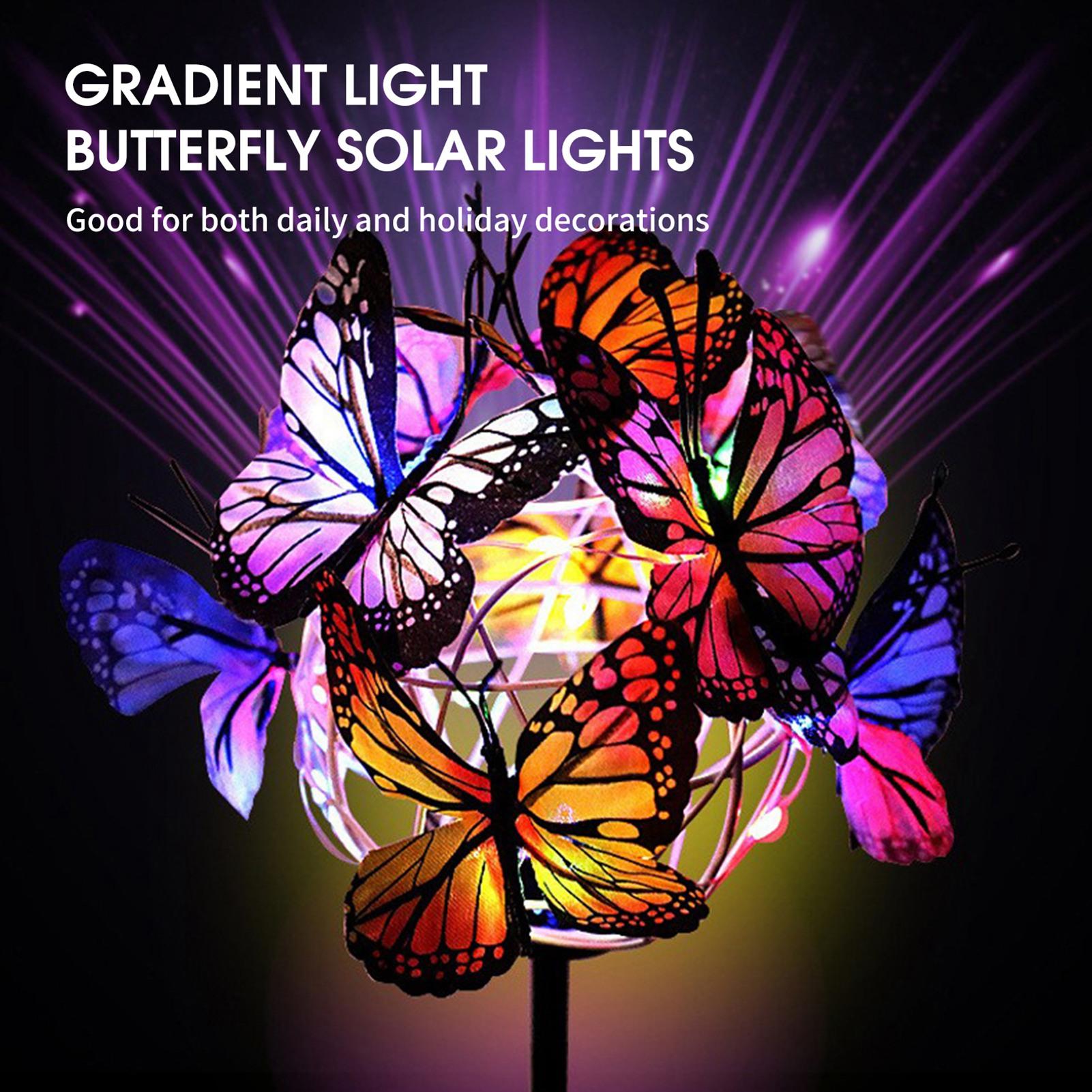 

2 Pack Solar Stakes Lights LED Solar Landscape Lights LED Garden Lights Water Resistant Outdoor Stake Light for Pathway різнокольоровий