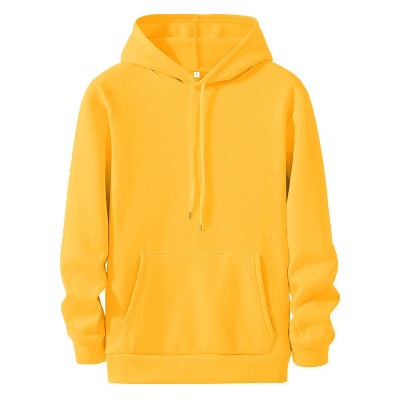 New Solid Color Men's Fashion Autumn and Winter Sweater Casual Hoodie Hooded Sweatshirt