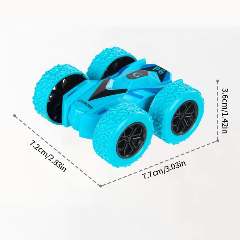 Mini Inertia Car Toys For Children Collision Automatic Turnover Double-Sided Running Car Toy Boys And Girls Fun Interactive Toys