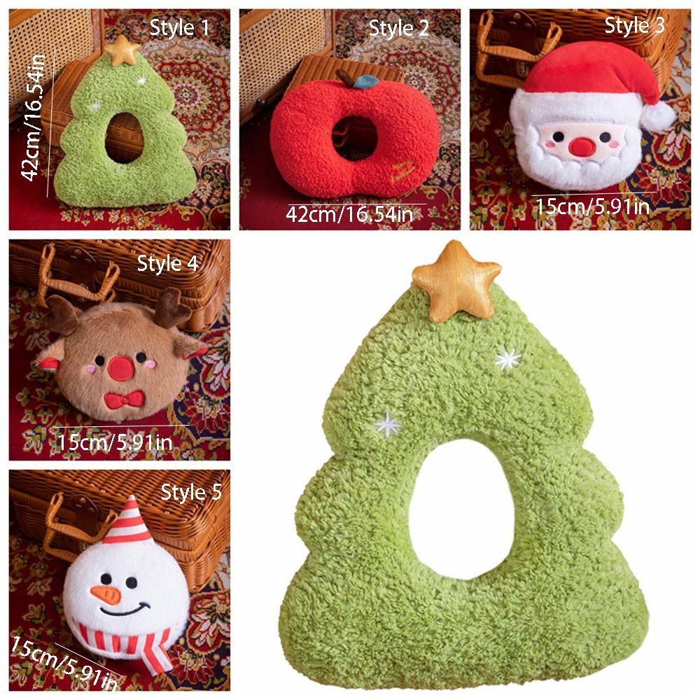 Cute Christmas Tree Plush Pillow Kawaii Throw Pillow Xmas Decor Christmas Cushion  Gift