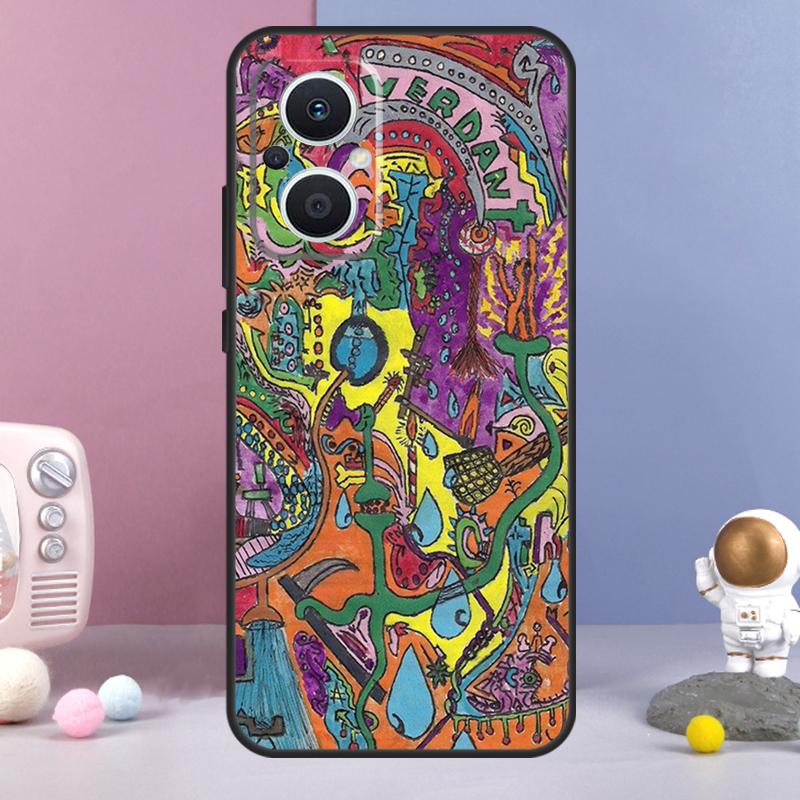 Indie Hippie Art Funda For OPPO Reno 12 F 11F 13F 14F 10 11 13 14 Pro 7 8 Lite OPPO Find X9 X6 X5 X8 Pro Case