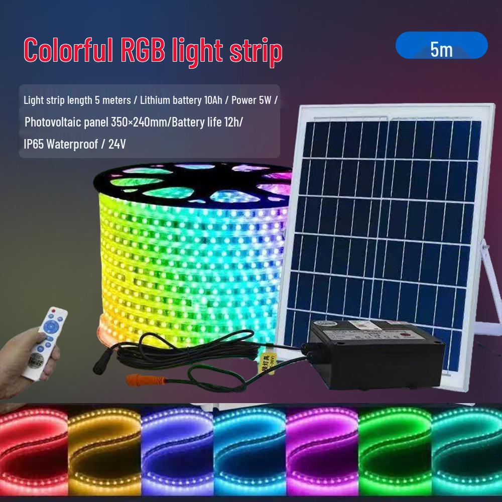 Waterproof Outdoor RGB LED Strip Lights with Remote Control