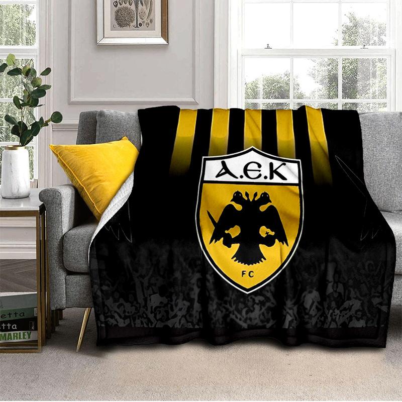 AEK AtēnasZelta un Melna Emblēmas Dizaina