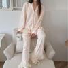 New Autumn Embossed Butterfly Pajama Set - Women's Double-Sided Fleece, Korean Style