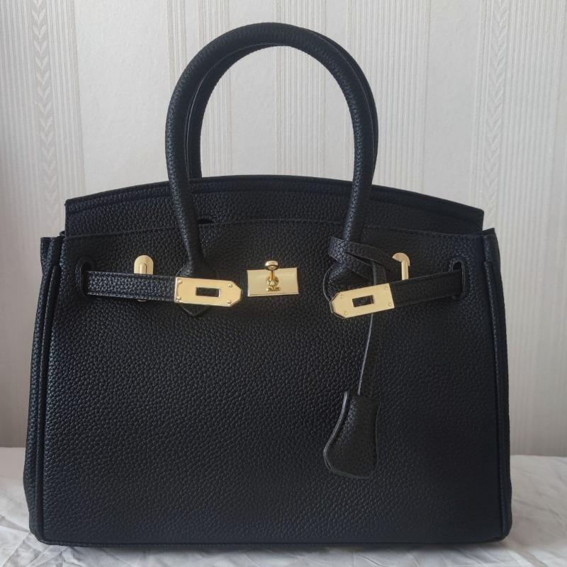 Textured Lychee Pattern Platinum Bag Women's Summer New Handheld Women's Bag Large Capacity Shoulder Messenger Bag