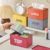 1pc Industrial Style Container Iron Tissue Box Storage Box, Creative Container Tissue Box for Home Living Room Simple Decoration, Holiday Gift