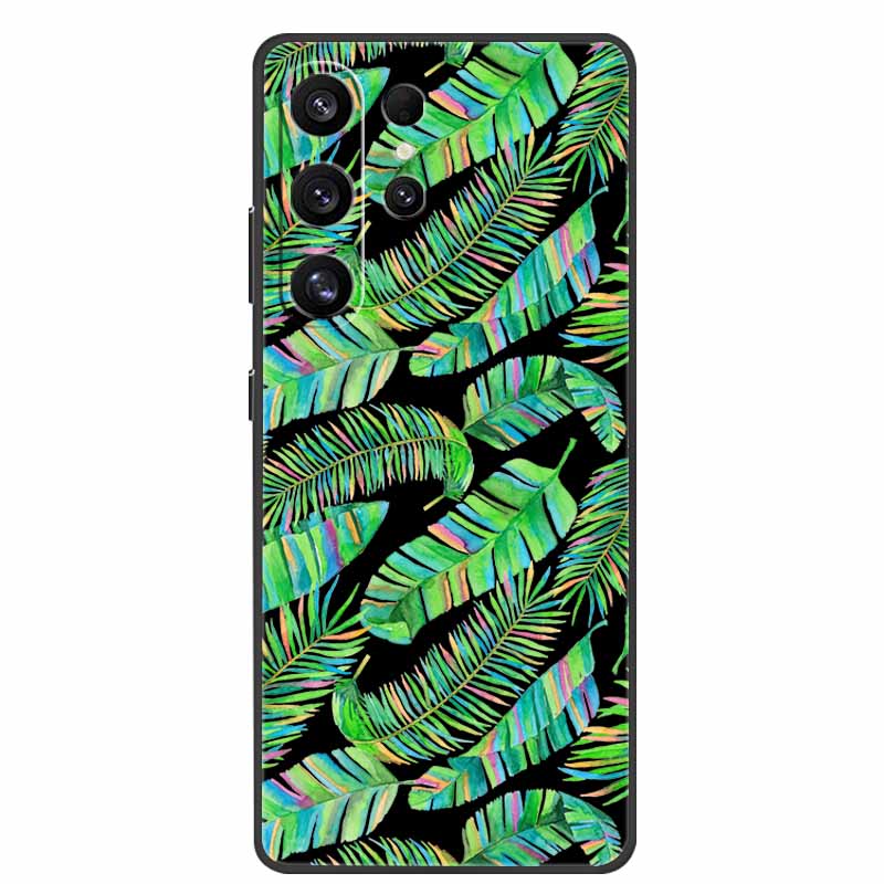 For Samsung Galaxy S26 Ultra Case Cute Floral Black Luxury Soft Silicone Back Cover For Samsung S26 Ultra Cases GalaxyS26 Ultra