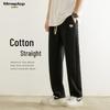 MMOPTOP Men's Casual Print Cotton Blend Straight Leg Pants