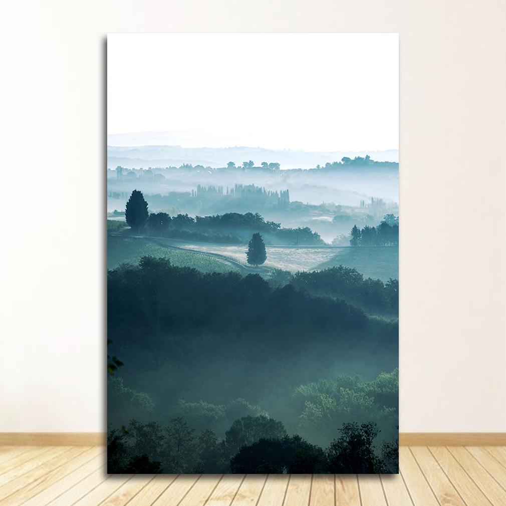 İskandinav Tarzı Duvar Sanatı Tuval Baskı Boyama Oturma Odası Dekorasyon Resim İskandinav Dolomites Göl Doğa Manzara