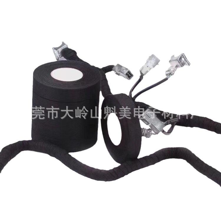 High-Temperature Black Flocking Tape for Automotive Wiring Harness