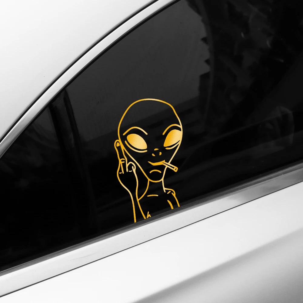 Alien Car Styling Reflective PVC Stickers Auto Whole Body Window Windshield Stickers Vehicles Motorcycle Exterior Accessories