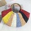 Summer Weaving Women Bags Beach Seaside Multicolor Straw Handbag Lady Travel Handwoven Totes Wrist Handbags KTY