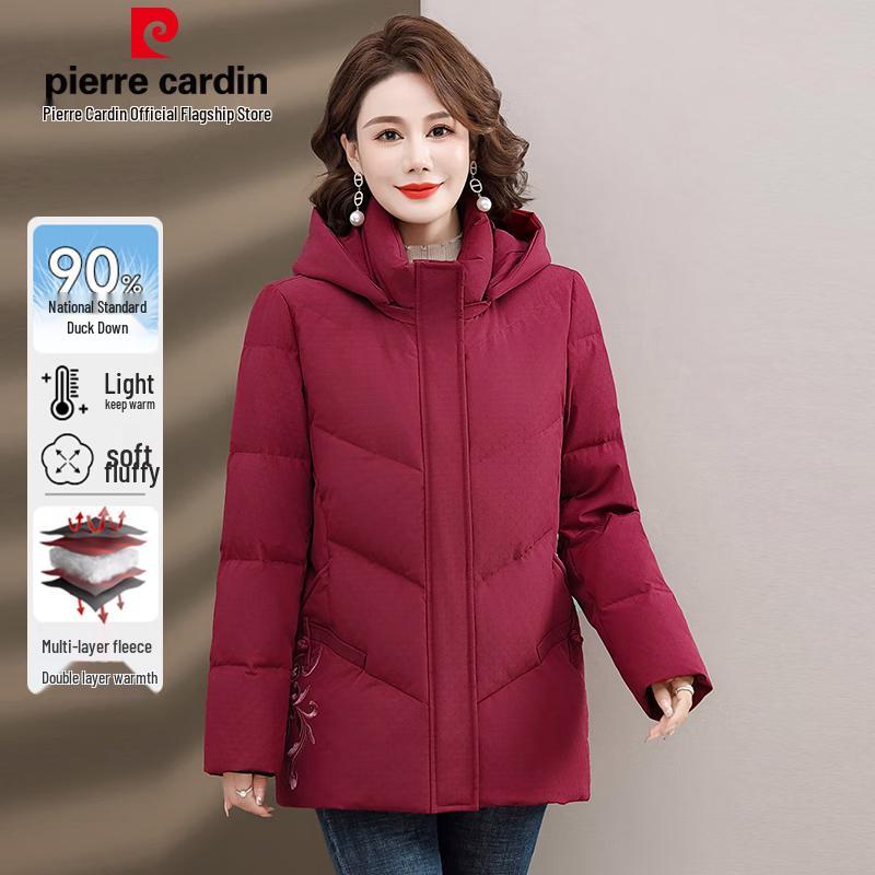 

Pierre Cardin Women s Mid-Length Down Jacket for Winter 4XL