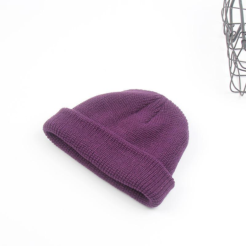 Hat autumn and winter melon fur hat men's knitted wool hat street hooligan hat yuppie winter bag head cold hat tide