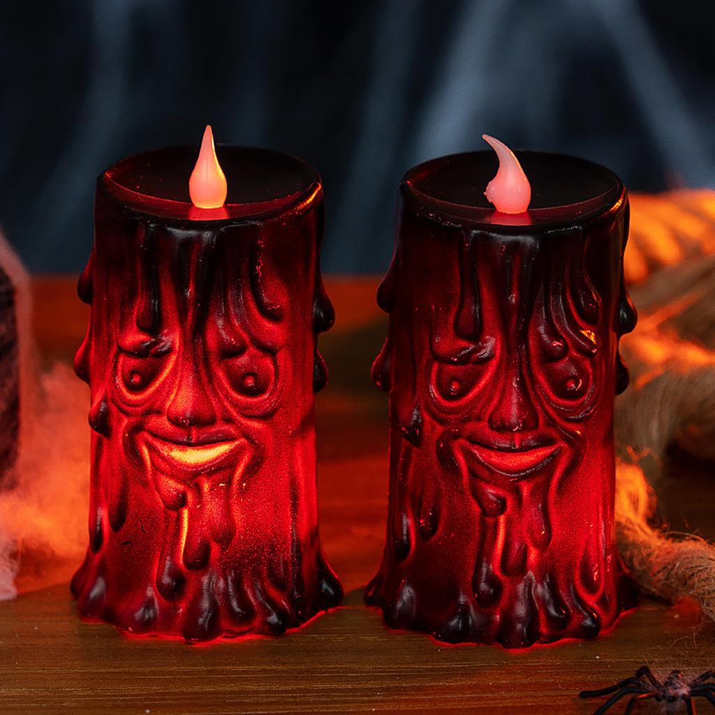 Halloween Skeleton Lamp With Tree Spirit Night Light Party Table Decoration