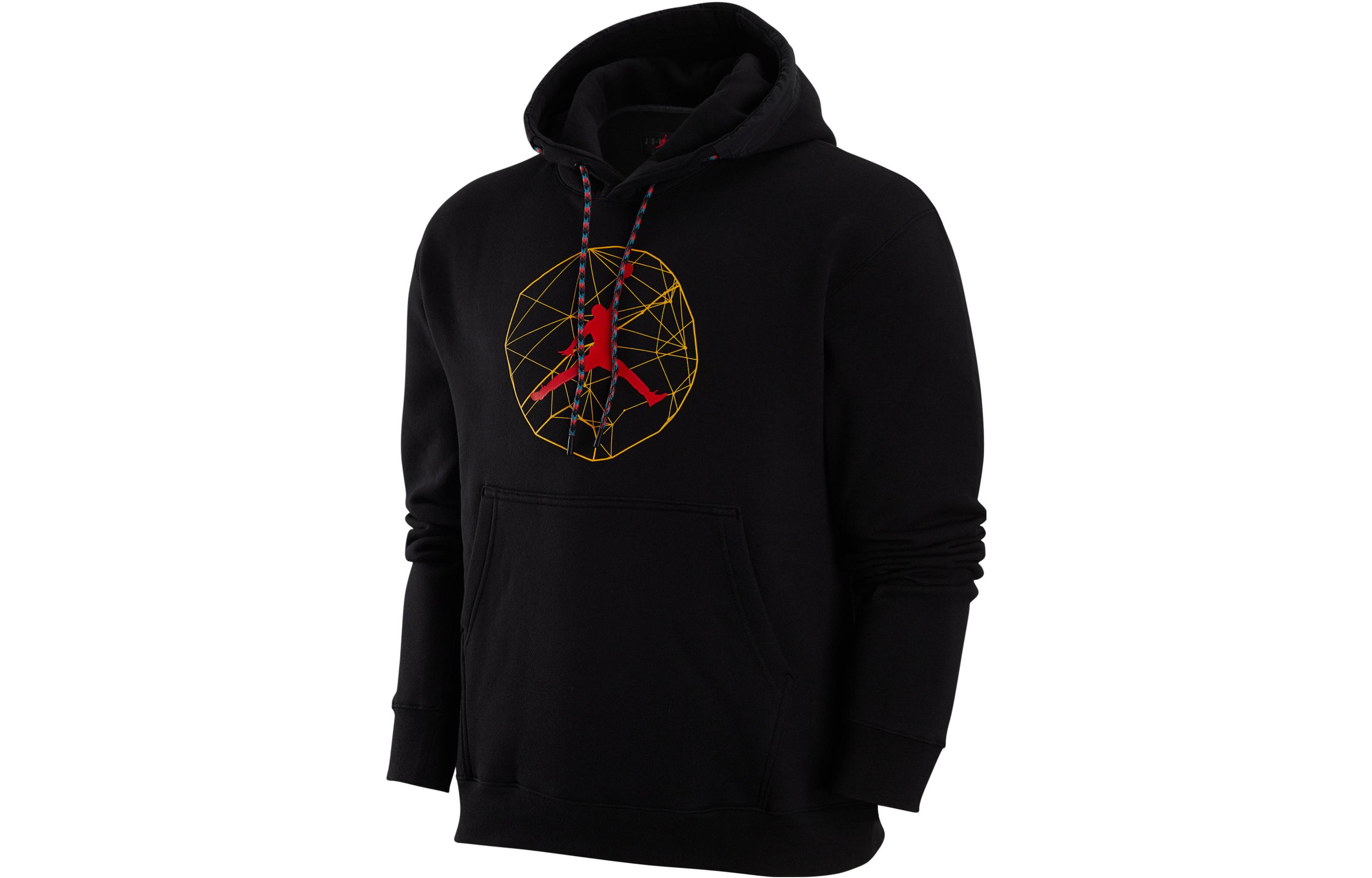 Jordan Sweatshirts Heren Zwart Met Capuchon Matig Normaal S