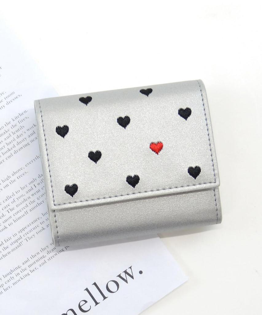 Altro Rose Silver Tri-fold Wallet for Women, Compact, Mini, Small Wallet, Popular Brand, Cute, Thin, Compact, Folding Wallet, Easy to Use, Large